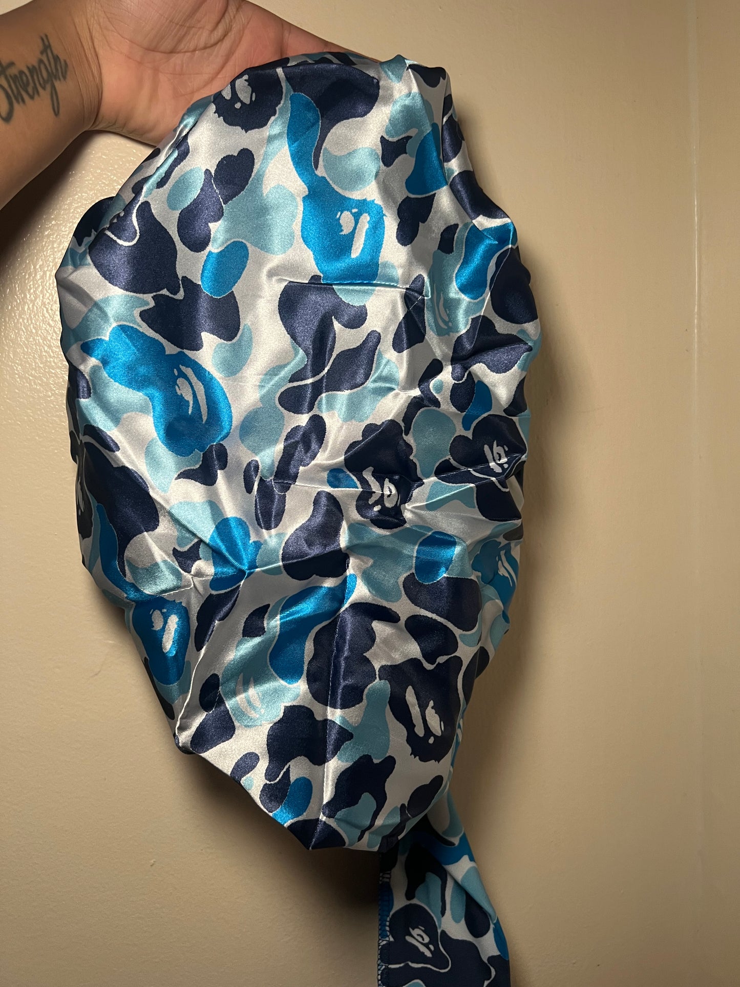 Capucha azul camuflaje