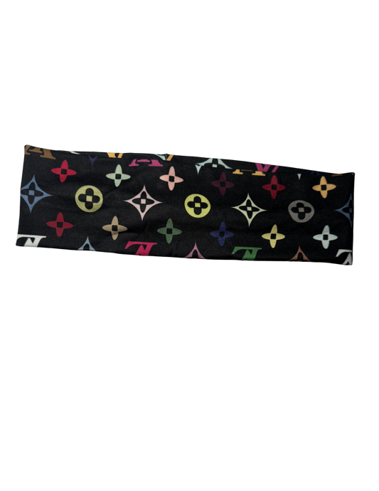 Black multicolor headband