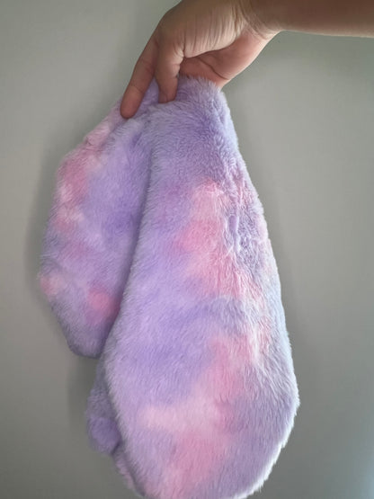 Purple fur bonnet
