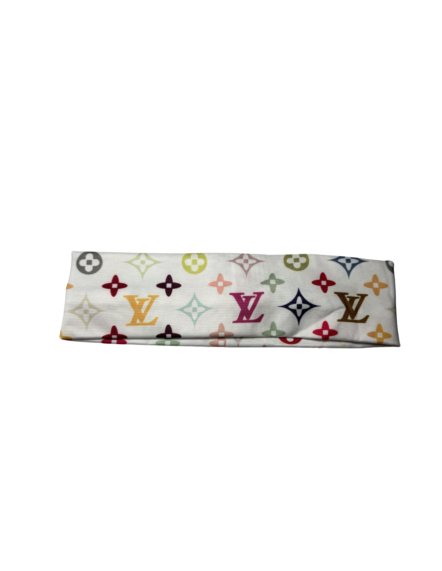 White multicolor Headband