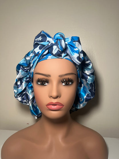 Camouflage blue bonnet